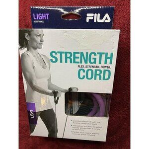 FILA Purple Light Resistance Cord with Handles NEW